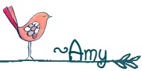 Bird Sitting on Twig with word Amy on it. Used as a signature for Amy Juett to end the blog post. 